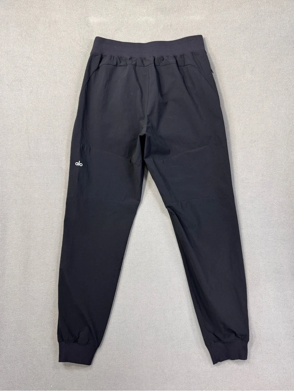 ALO Yoga Co-Op Joggers, Men's Black Performance Track Joggers, Medium